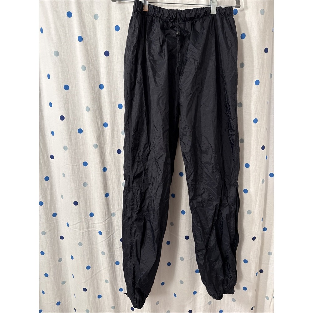 REI Vintage Nylon Windbreaker‎ Pants Large Packable Hiking Drawstring 31" Inseam